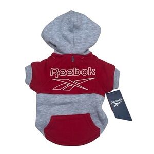 ❤️ 🆕 REEBOK Dog Red and Gray Hoodie XS